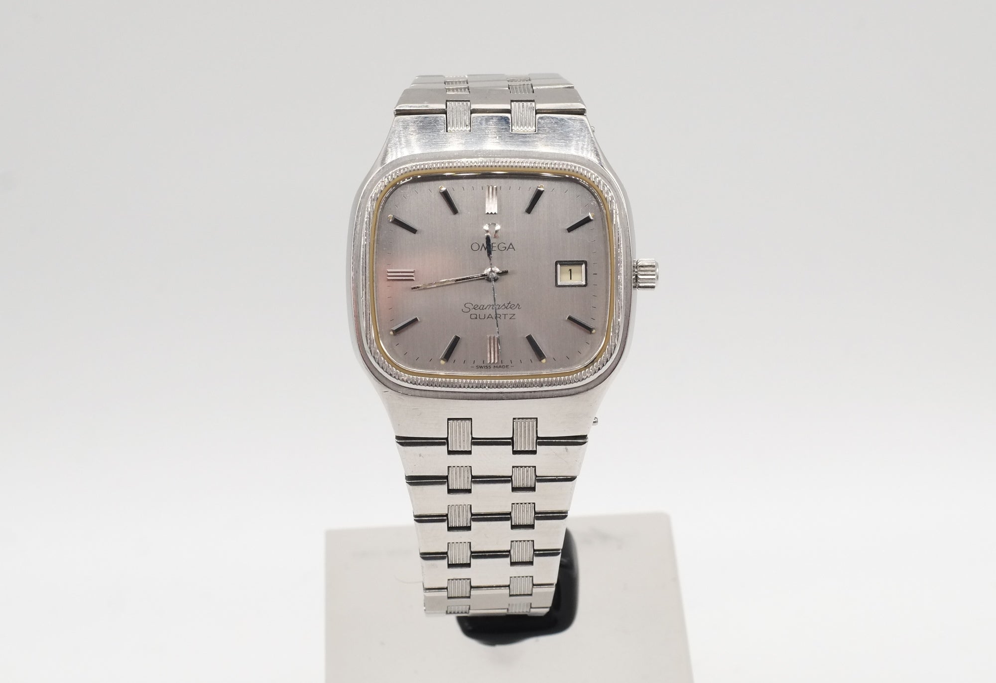 * VGC * 1979 Omega Seamaster Quartz 196.0135 Cal 1342 + Bracelet 1316/298
