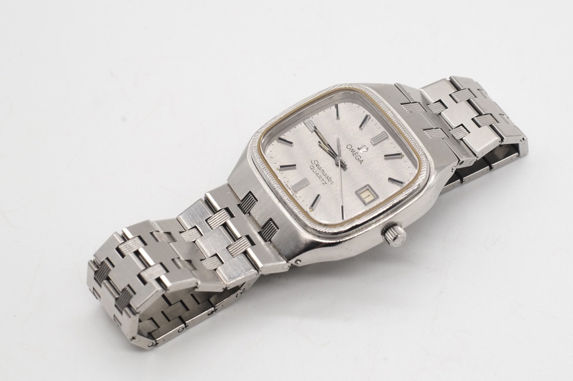 * VGC * 1979 Omega Seamaster Quartz 196.0135 Cal 1342 + Bracelet 1316/298