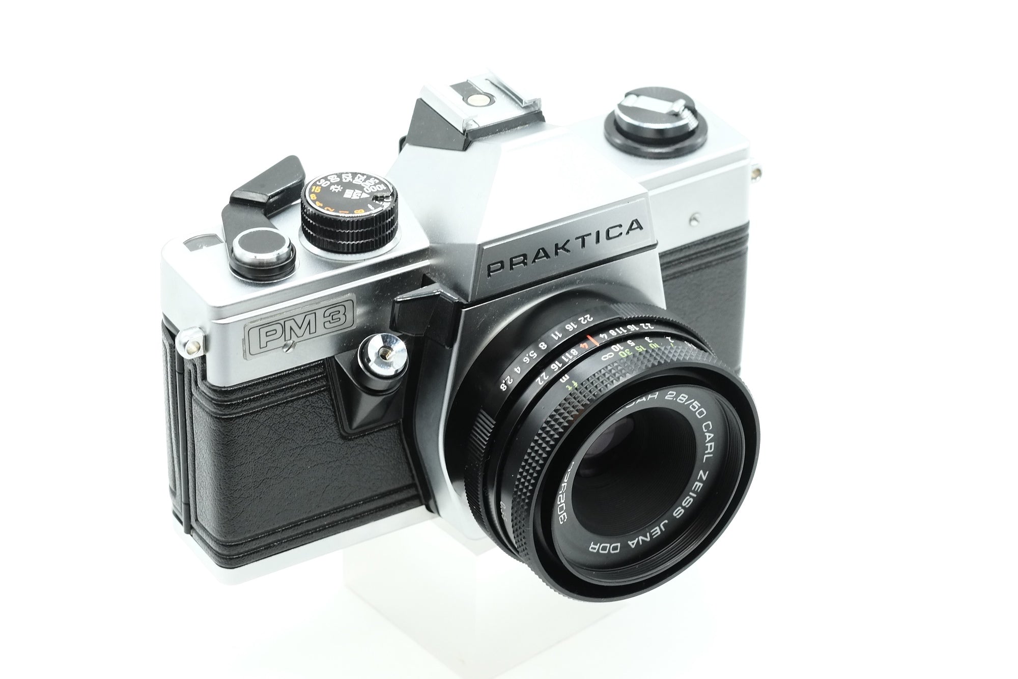 Praktica PM3 Camera With Tessar 2.8/50 Carl Zeiss Jena Lens