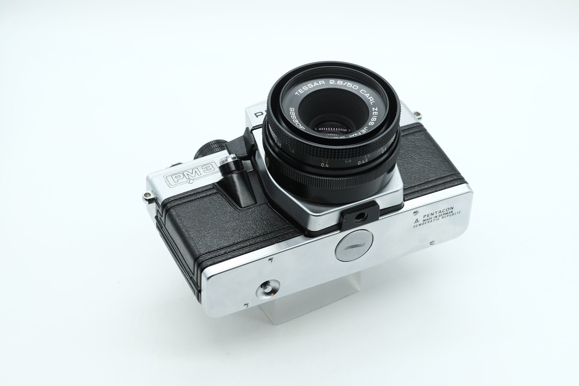 Praktica PM3 Camera With Tessar 2.8/50 Carl Zeiss Jena Lens