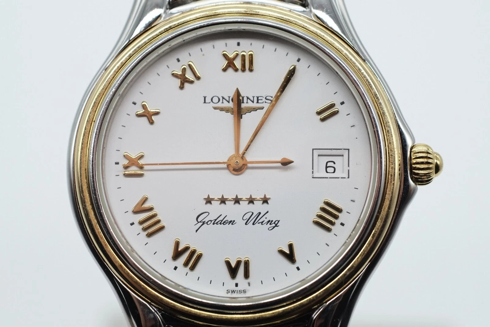 Serviced Longines Men's Golden Wing Quartz Wristwatch L3.606.5 * Warranty