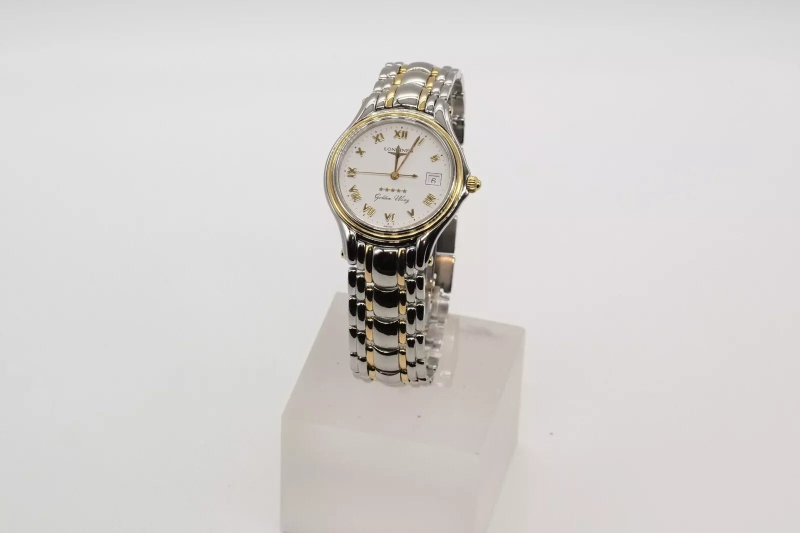 Serviced Longines Men's Golden Wing Quartz Wristwatch L3.606.5 * Warranty