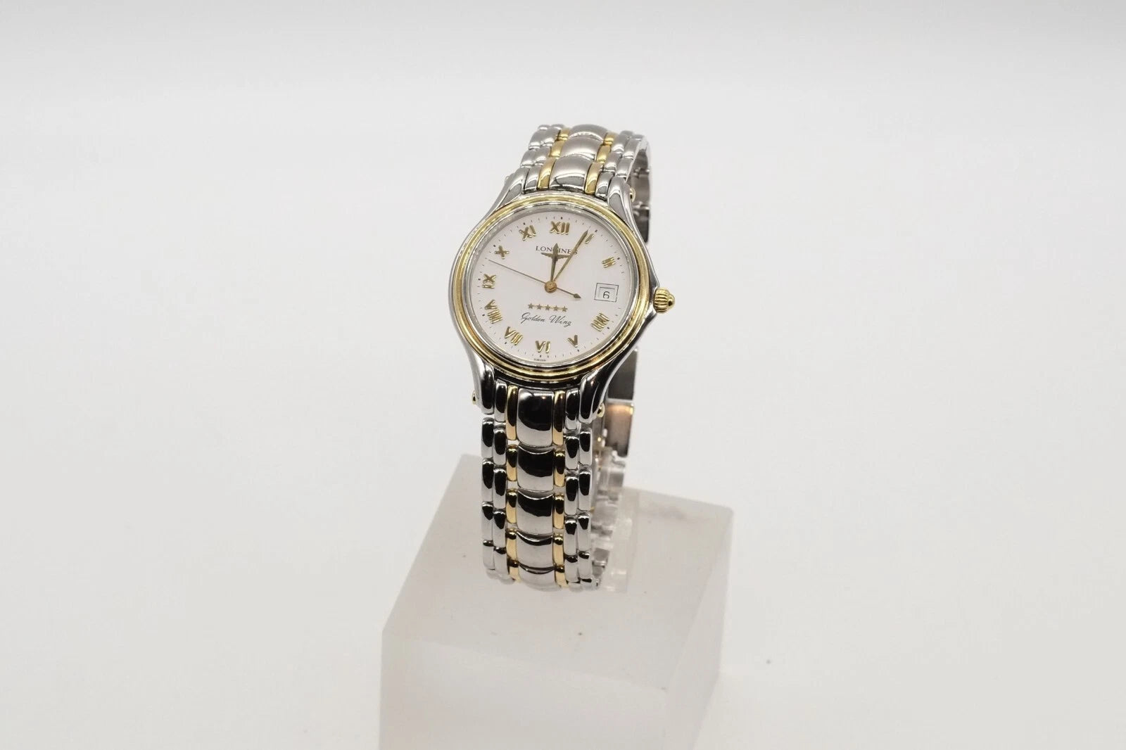 Serviced Longines Men's Golden Wing Quartz Wristwatch L3.606.5 * Warranty