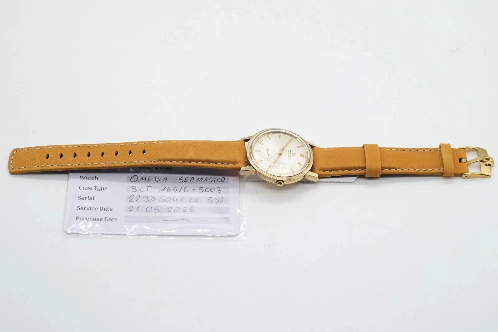 Mens 1965 Omega Seamaster 165/6 - 5003 9ct Gold Automatic * Cal 552 * Warranty