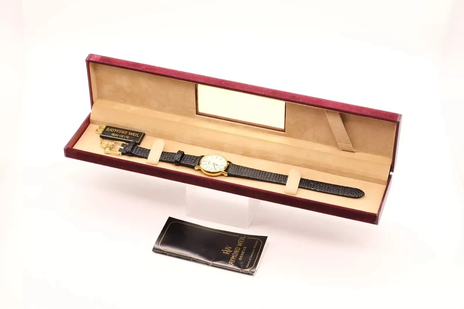 Raymond Weil Gold Tone 18k Gold Plated 9923 Newly Serviced * Warranty