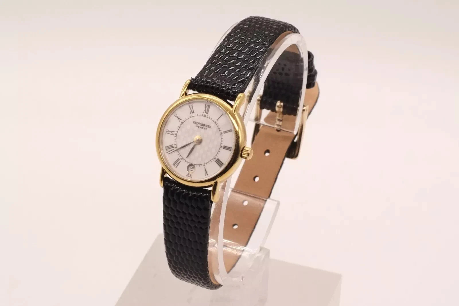Raymond Weil Gold Tone 18k Gold Plated 9923 Newly Serviced * Warranty