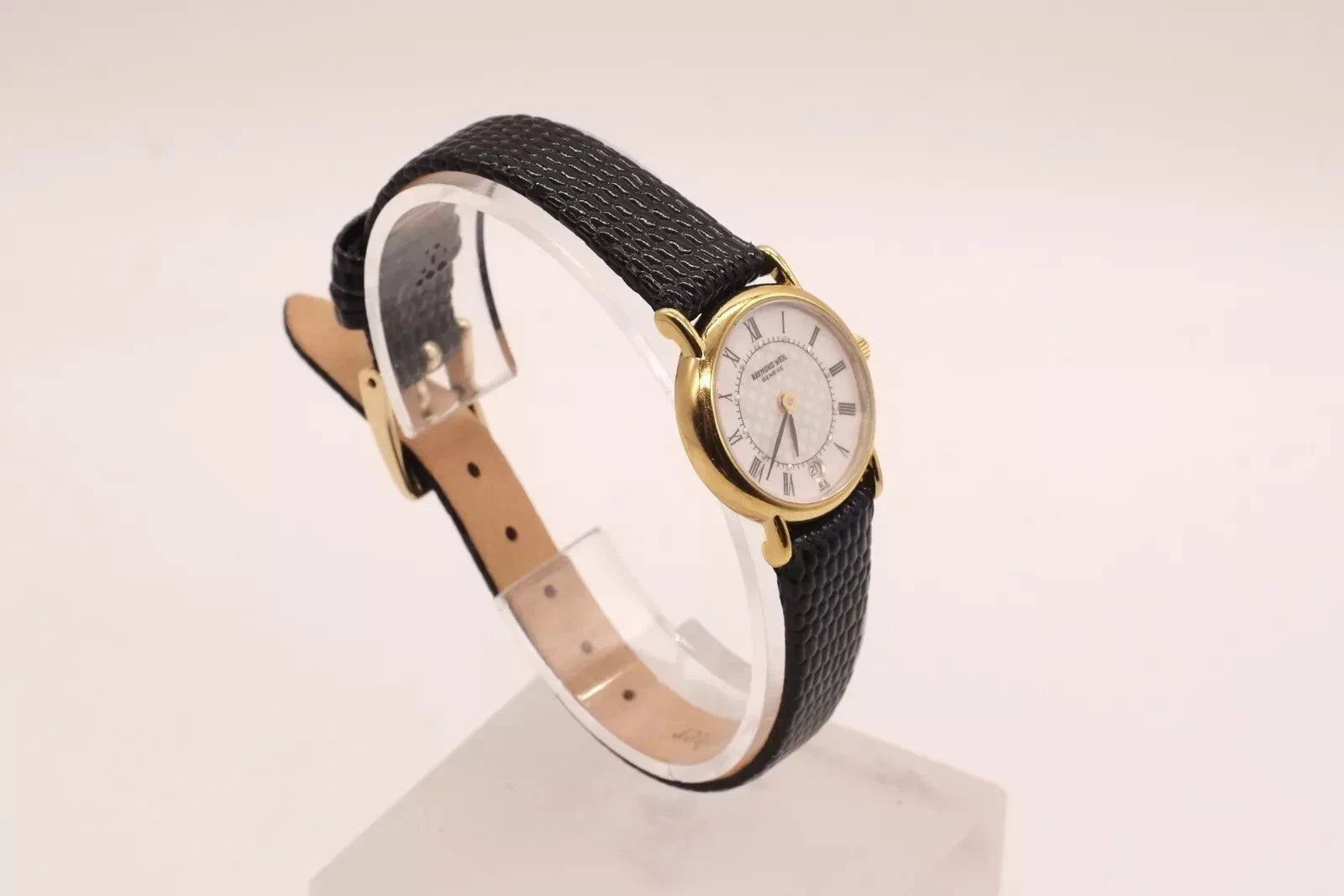Raymond Weil Gold Tone 18k Gold Plated 9923 Newly Serviced * Warranty