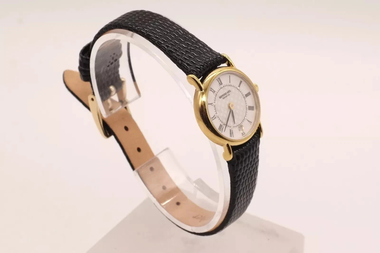 Raymond Weil Gold Tone 18k Gold Plated 9923 Newly Serviced * Warranty