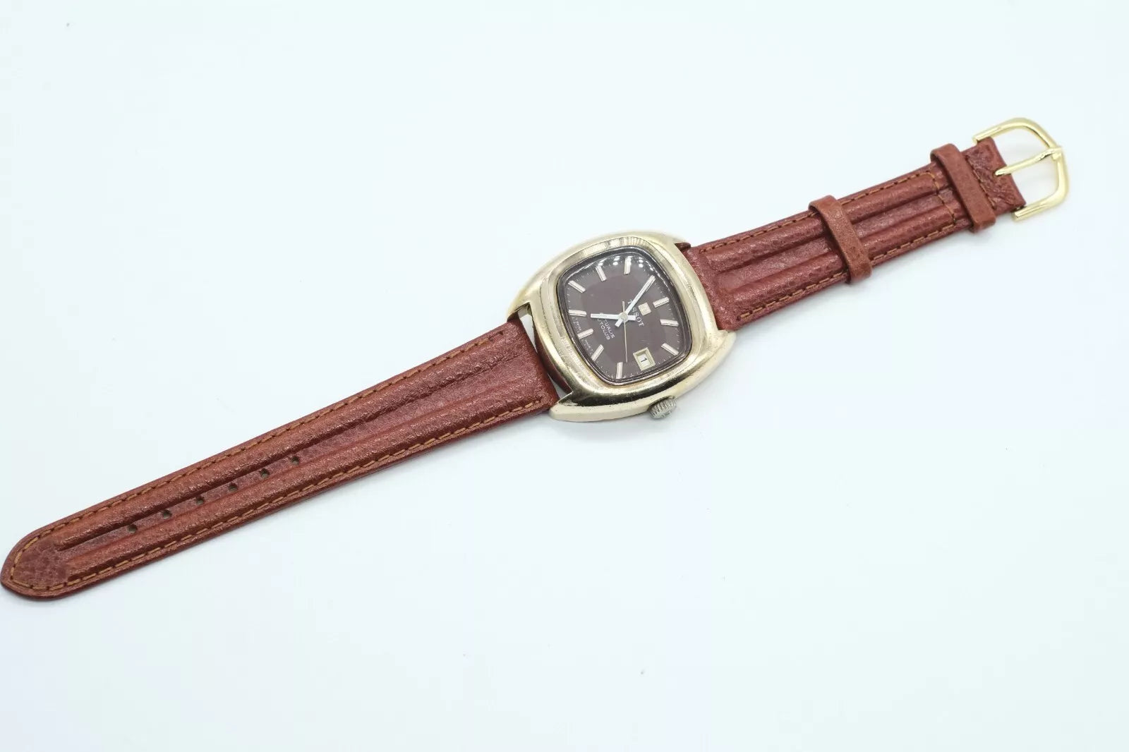 Tissot Actualis Autolup 82800-1 * Hand Wind * Gold Plated *