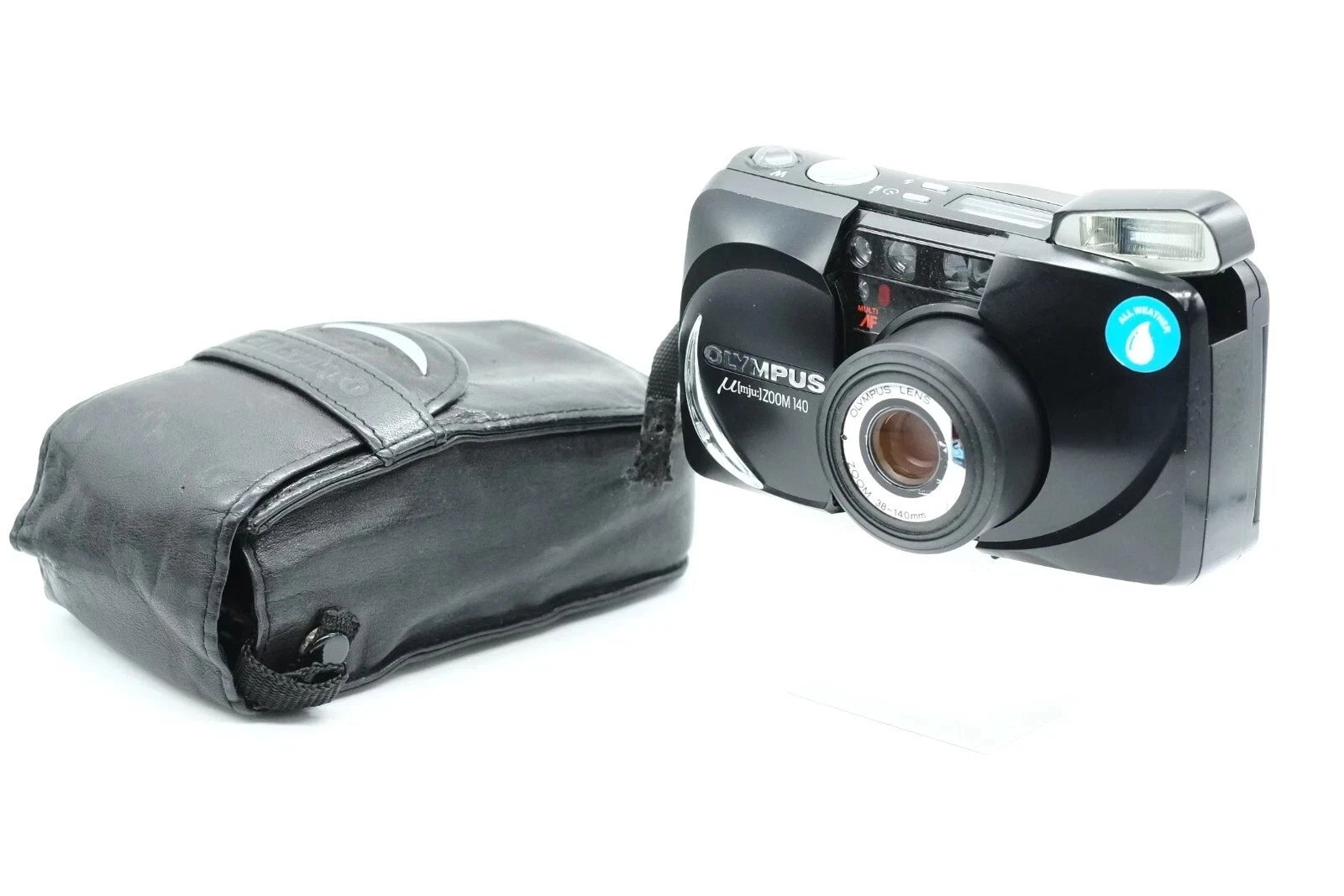 ** VGC** OLYMPUS µmju Zoom 140 Compact Film Camera Mju + Remote Control RC-100