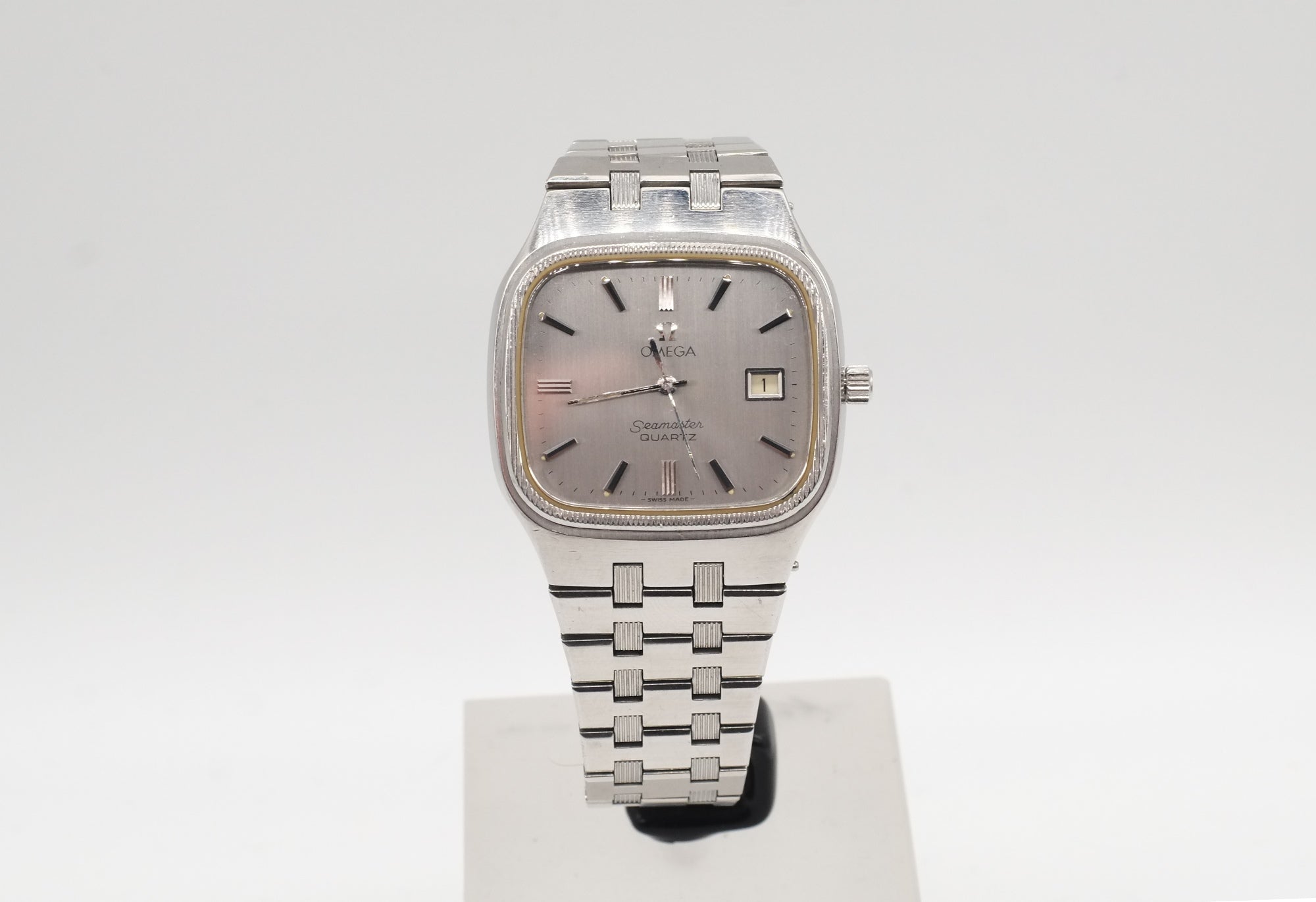 * VGC * 1979 Omega Seamaster Quartz 196.0135 Cal 1342 + Bracelet 1316/298
