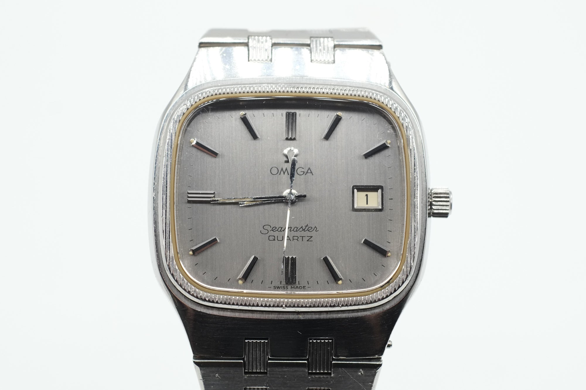 * VGC * 1979 Omega Seamaster Quartz 196.0135 Cal 1342 + Bracelet 1316/298