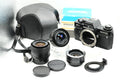 Vintage Praktica BC1 Pentacon Film SLR 35mm PB Mount Camera + 28mm 50mm