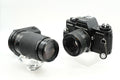 Vintage Praktica B200 Pentacon Film SLR 35mm PB Mount Camera + 50mm + 70-210mm