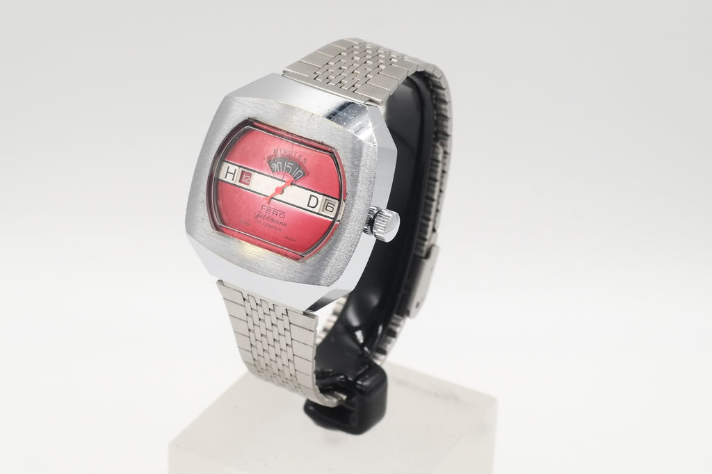 Men's Vintage Fero Feldmann Jump Hour Watch Hand Wind