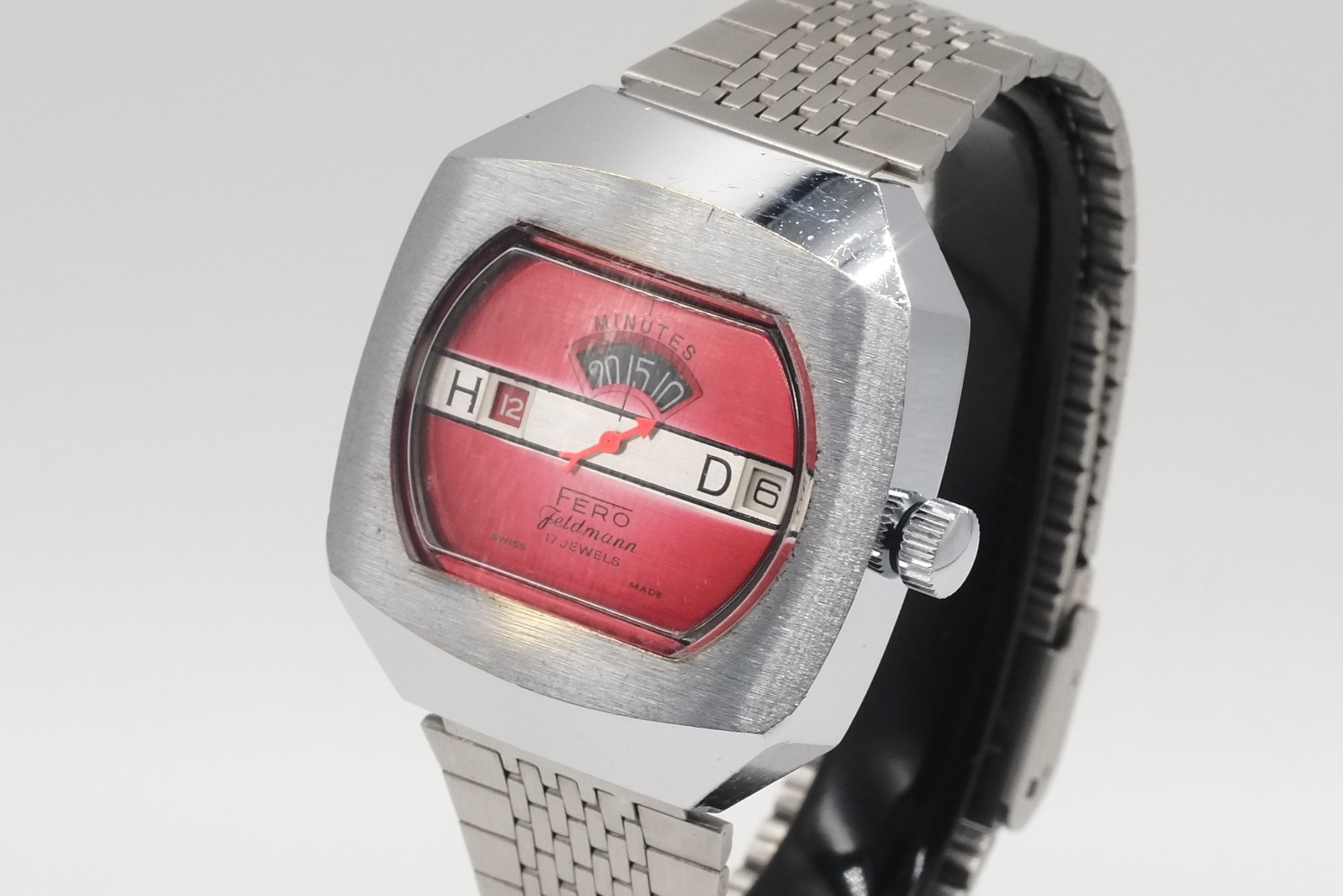 Men's Vintage Fero Feldmann Jump Hour Watch Hand Wind