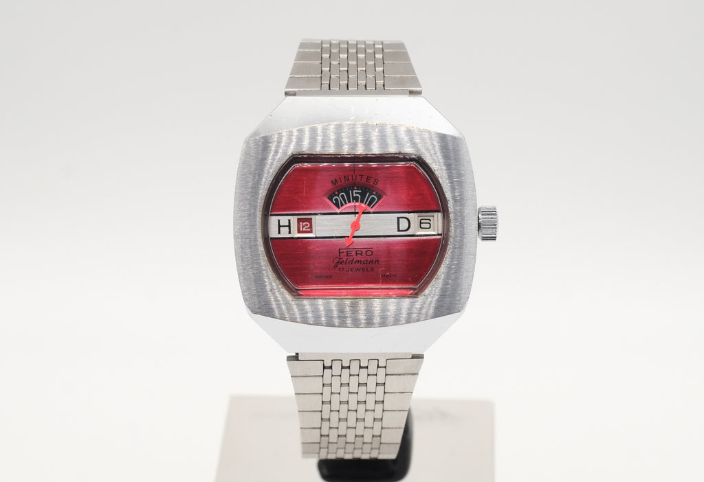 Men's Vintage Fero Feldmann Jump Hour Watch Hand Wind