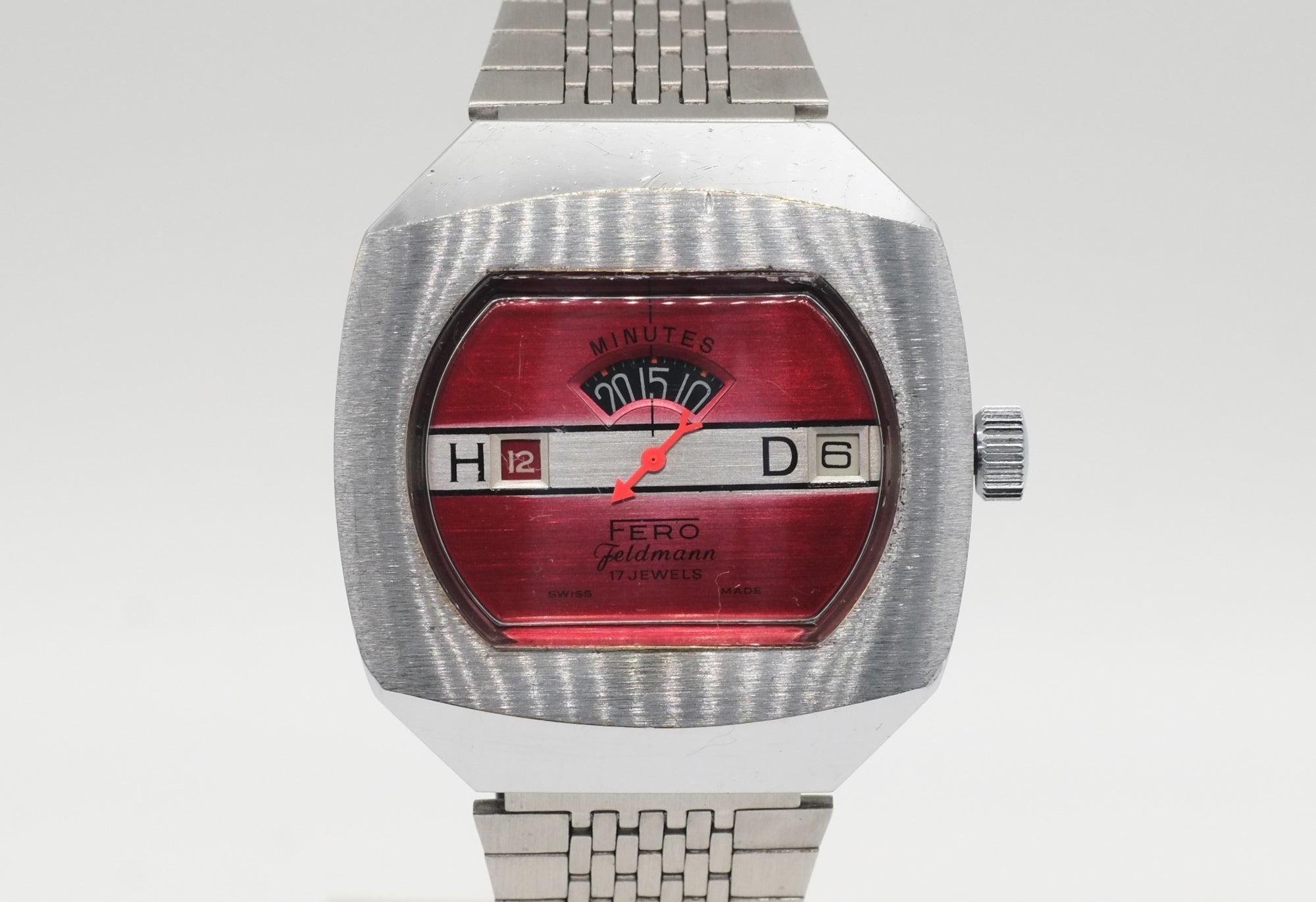 Men's Vintage Fero Feldmann Jump Hour Watch Hand Wind
