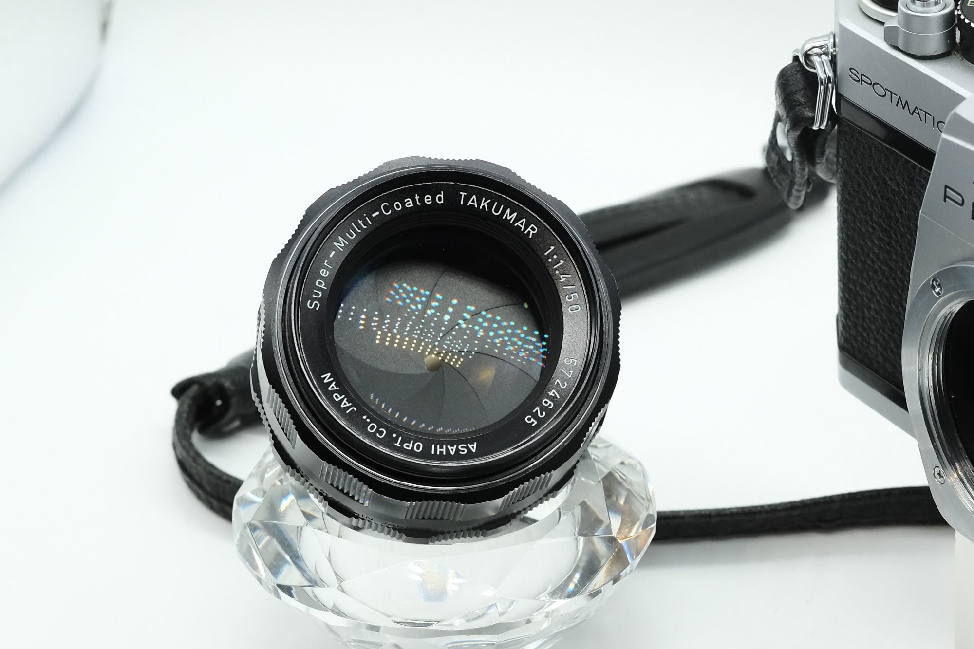 ** VGC **M42 SUPER-MULTI-COATED TAKUMAR 50mm 1.4 + PENTAX SPOTMATIC F