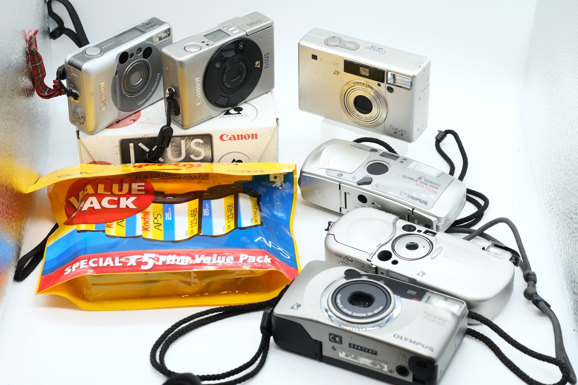 Kodak Advantix APS Film 25 Exposures Pack of 5 + Canon Olympus Konica Minolta