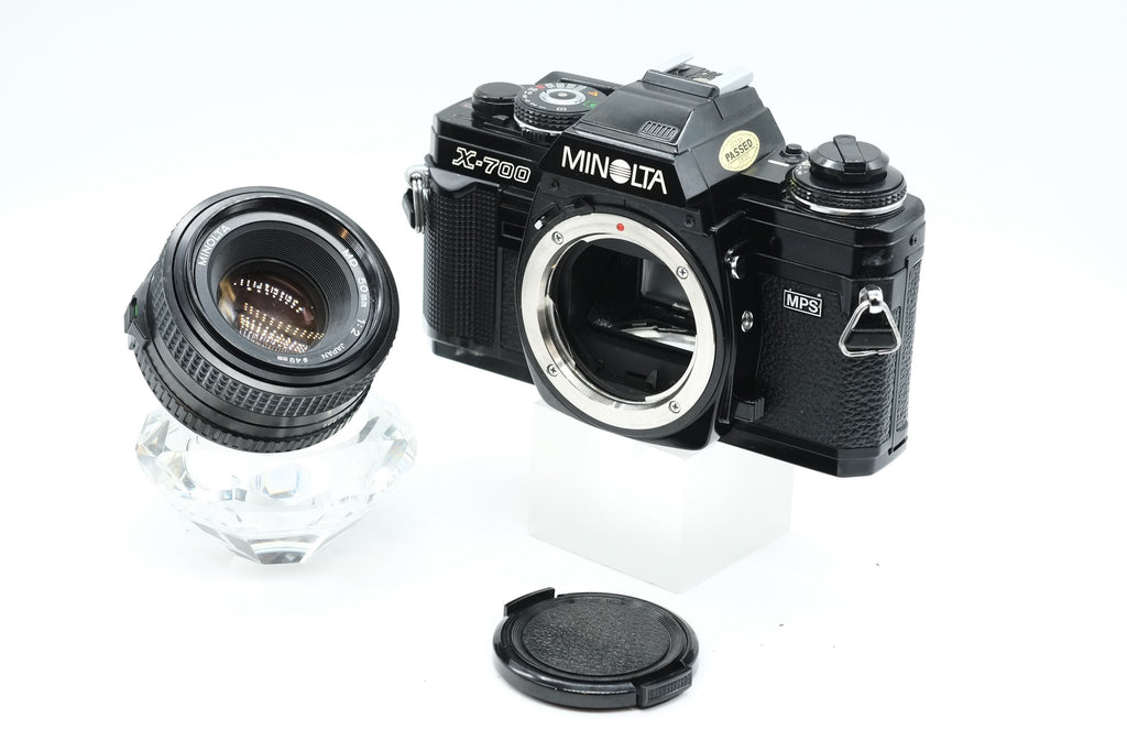 *** EXCELLENT *** MINOLTA X-700 + MINOLTA MD 50mm F/2 * NEW LIGHT SEALS