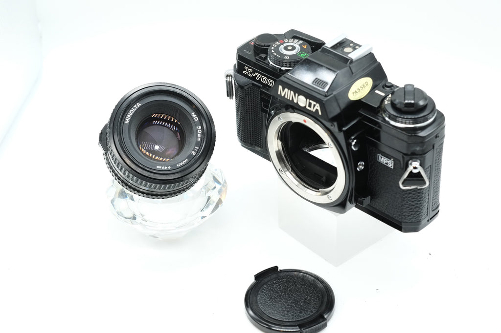 *** EXCELLENT *** MINOLTA X-700 + MINOLTA MD 50mm F/2 * NEW LIGHT SEALS