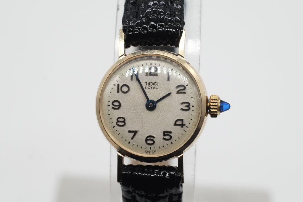 Womens Vintage Tudor Royal 9ct Gold Rolex Case Watch * Hand Wind