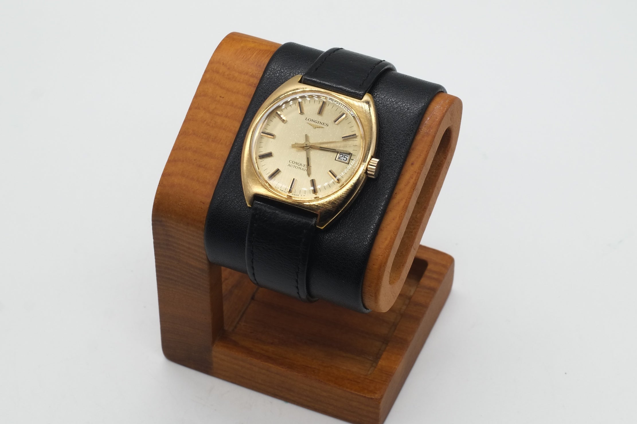 Serviced Vintage Longines Conquest Ref 1572.1 Automatic Cal L633.1 * Gold Plated