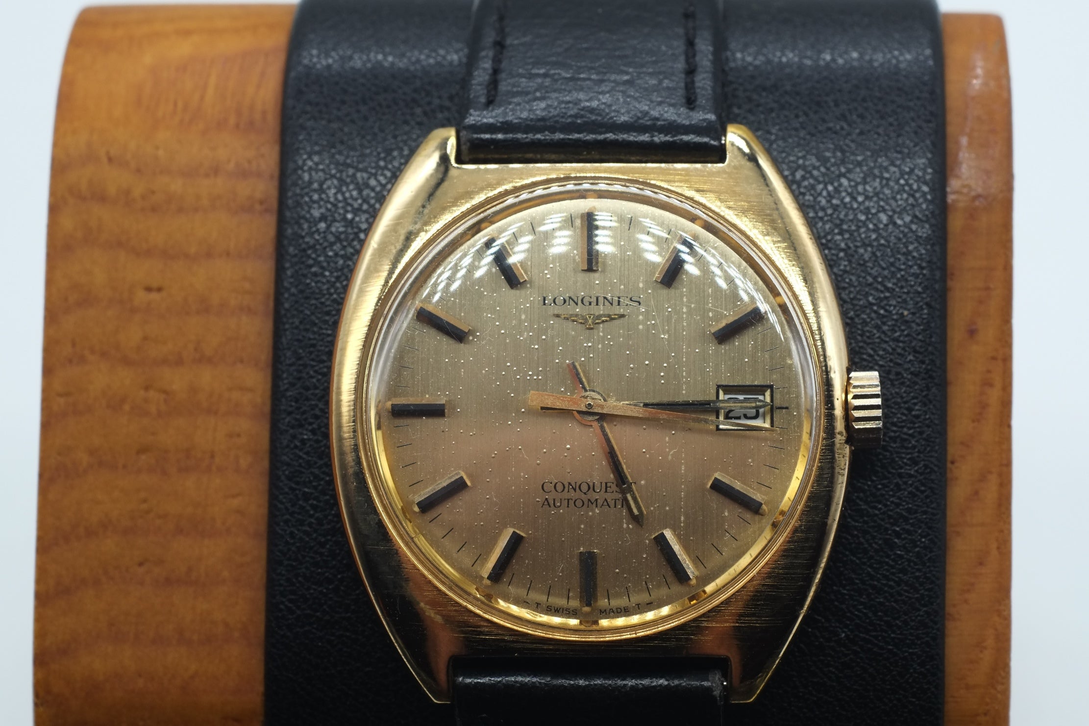Serviced Vintage Longines Conquest Ref 1572.1 Automatic Cal L633.1 * Gold Plated