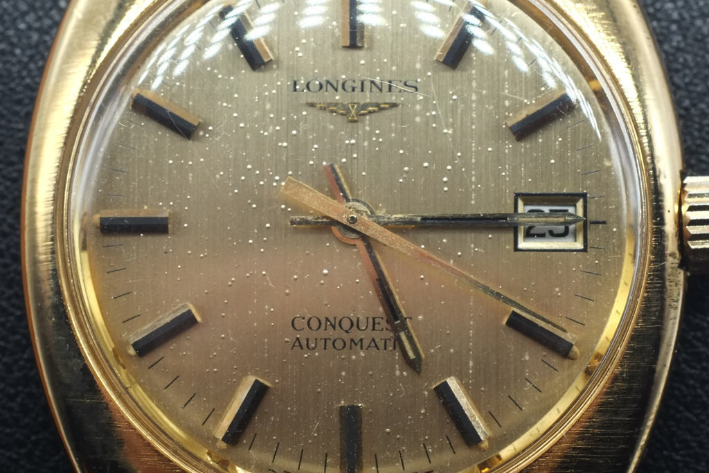 Serviced Vintage Longines Conquest Ref 1572.1 Automatic Cal L633.1 * Gold Plated