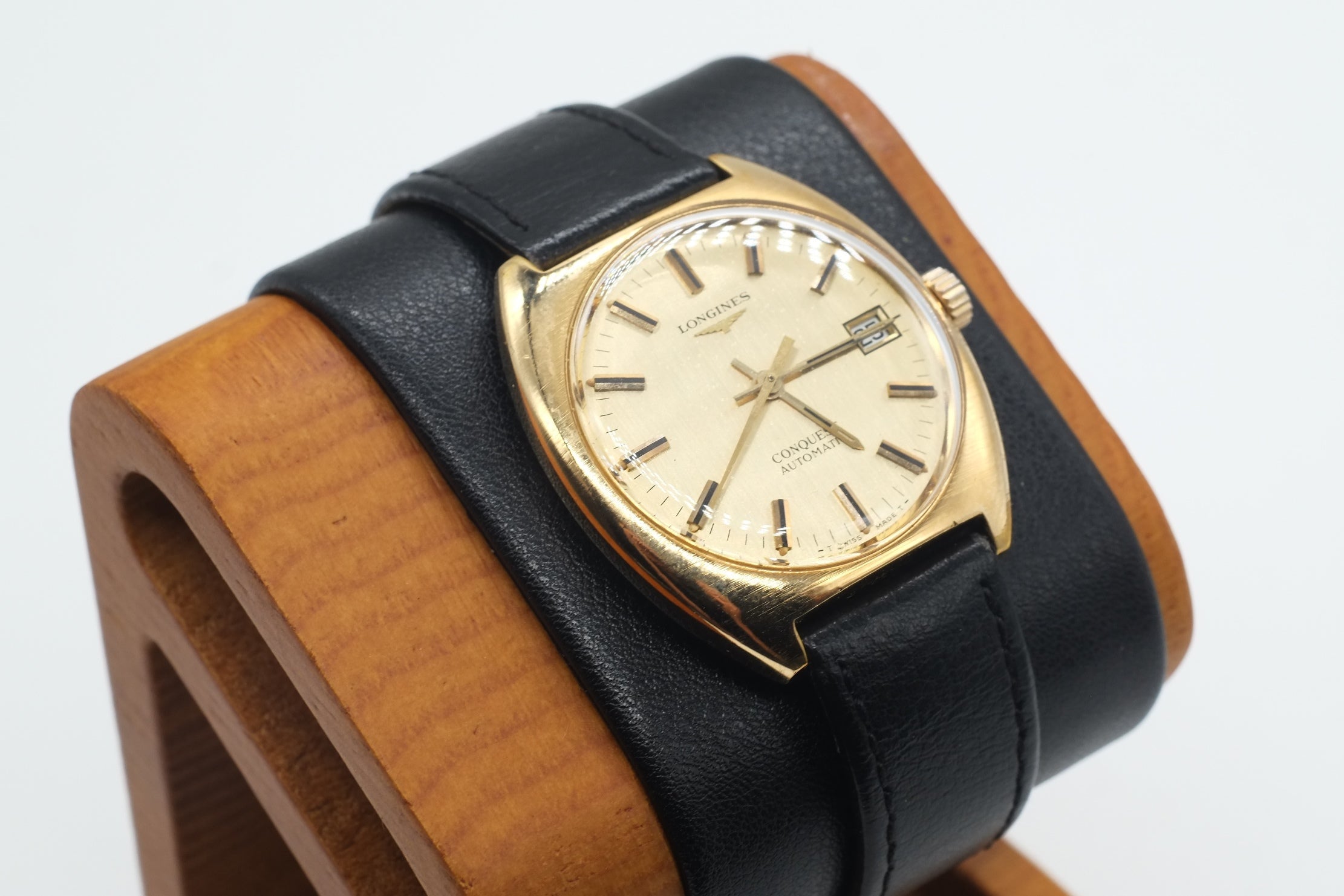 Serviced Vintage Longines Conquest Ref 1572.1 Automatic Cal L633.1 * Gold Plated