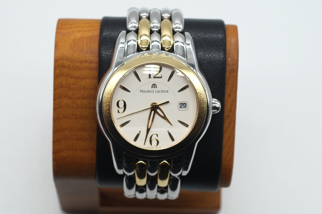 Excellent Gents MAURICE LACROIX SPHERE SH1018 Two Tone WRISTWATCH Quartz