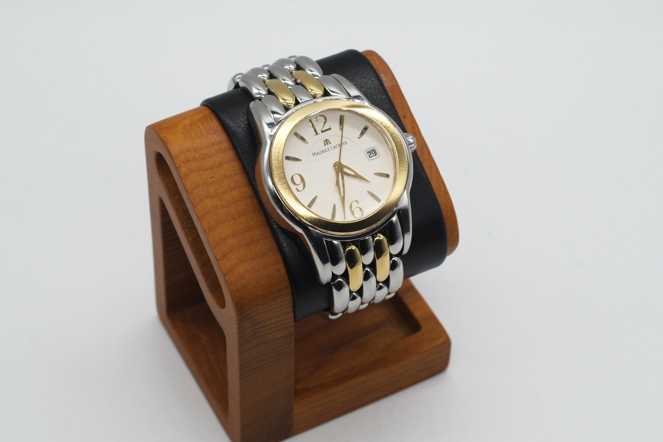 Excellent Gents MAURICE LACROIX SPHERE SH1018 Two Tone WRISTWATCH Quartz