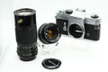 * VGC * Canon TLb 35mm SLR Film Camera w/ CANON 50mm f1.8 & FL CANON 200mm F/4.5