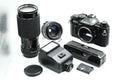 * Excellent * Canon AE-1 PROGRAM + FD Canon 50mm F/1.4  & 70-210 F/4 * New Light Seals