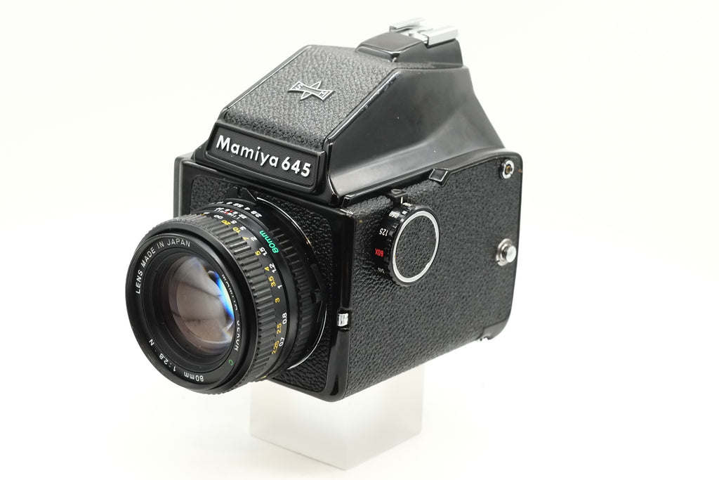 Excellent Mamiya M645J 120 Camera w/ 80mm f/2.8 Lens * New Light Seals