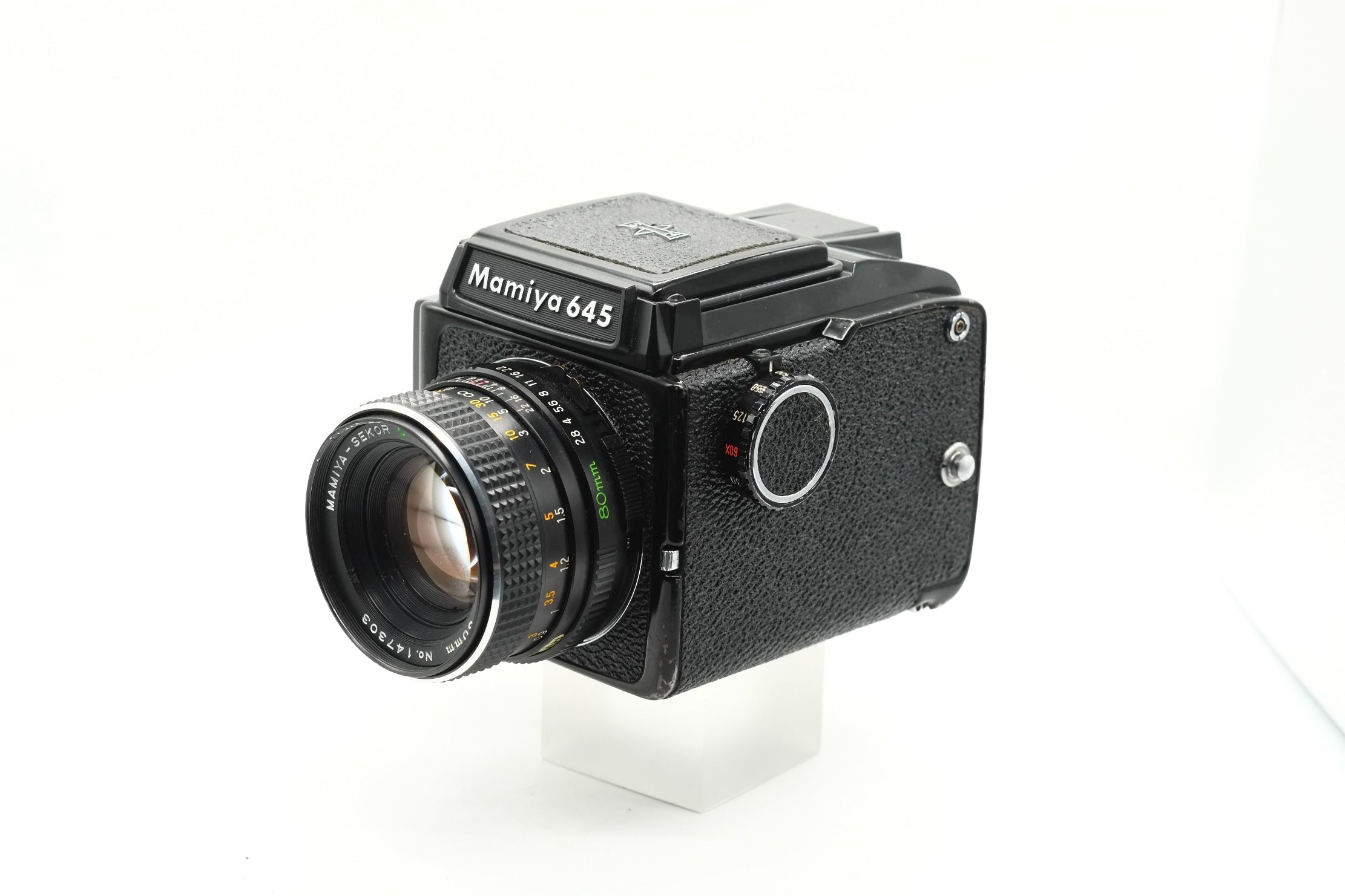 Excellent Mamiya M645J 120 Camera w/ 80mm f/2.8 Lens