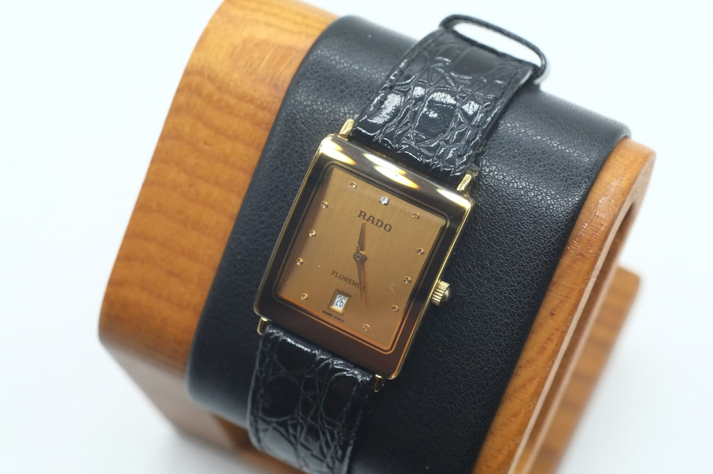 Rado Florence 160.3605.2N Diamond Gold Dial Quartz Ladies Watch