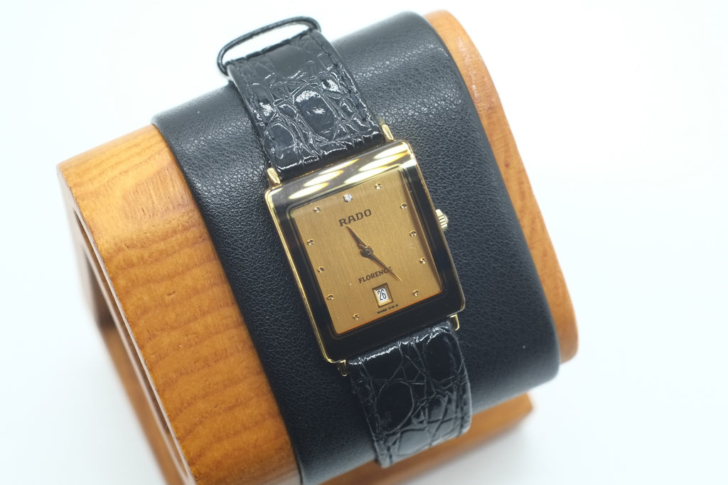 Rado Florence 160.3605.2N Diamond Gold Dial Quartz Ladies Watch
