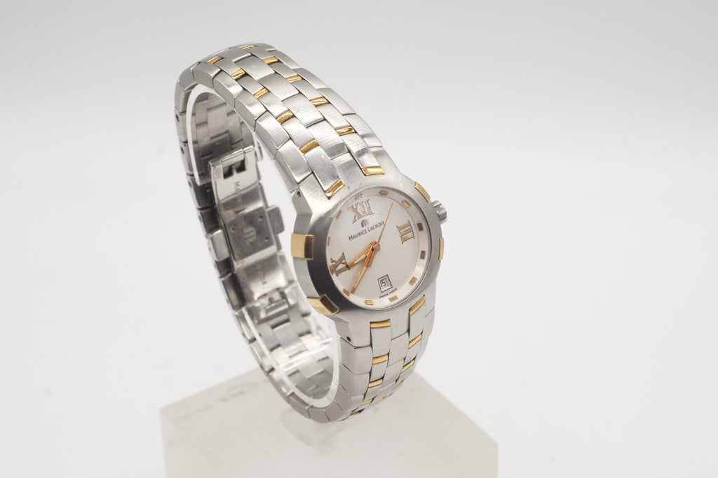 Ladies MAURICE LACROIX Milestone 79861 Steel / Gold 18k WRISTWATCH Quartz