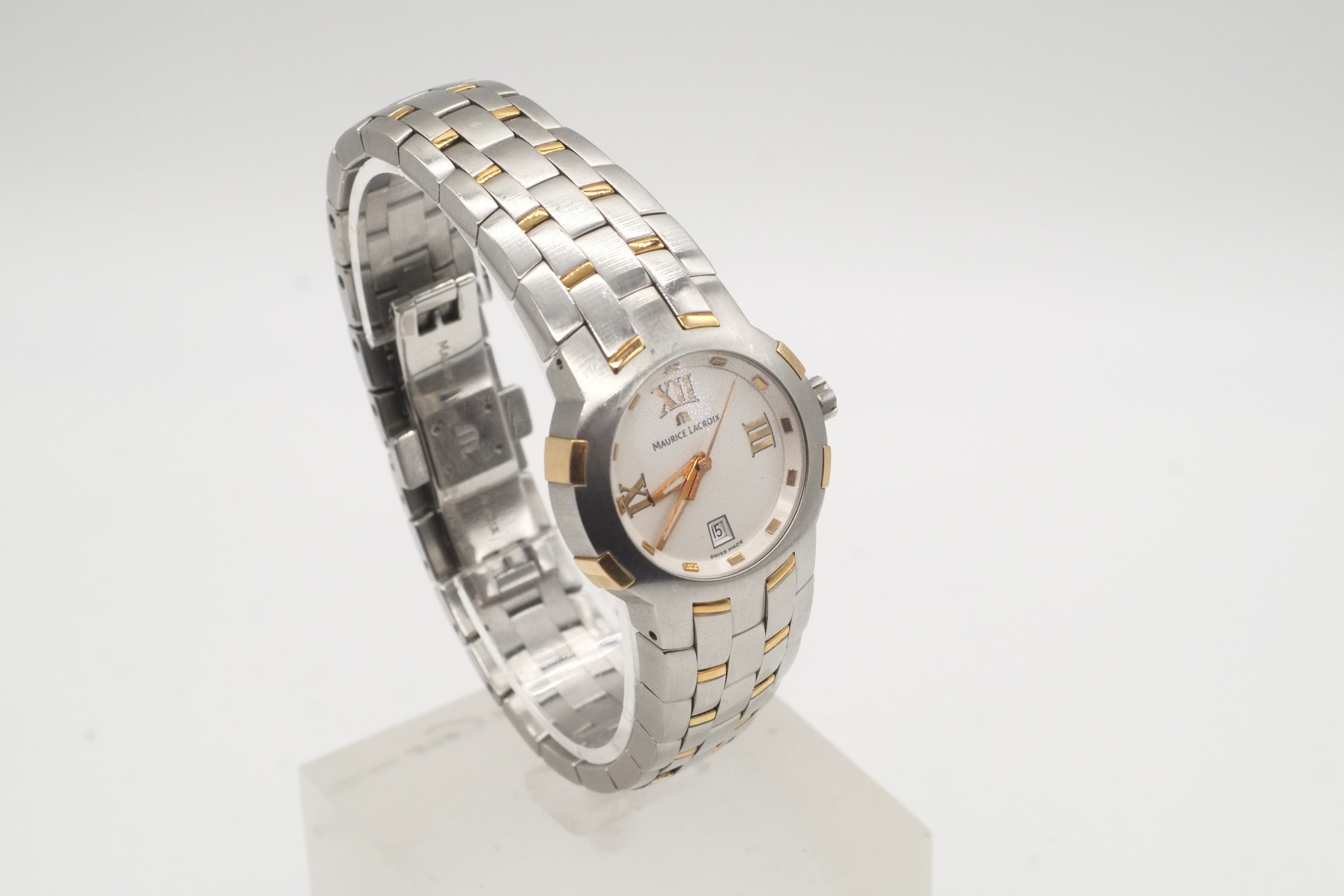 Ladies MAURICE LACROIX Milestone 79861 Steel / Gold 18k WRISTWATCH Quartz