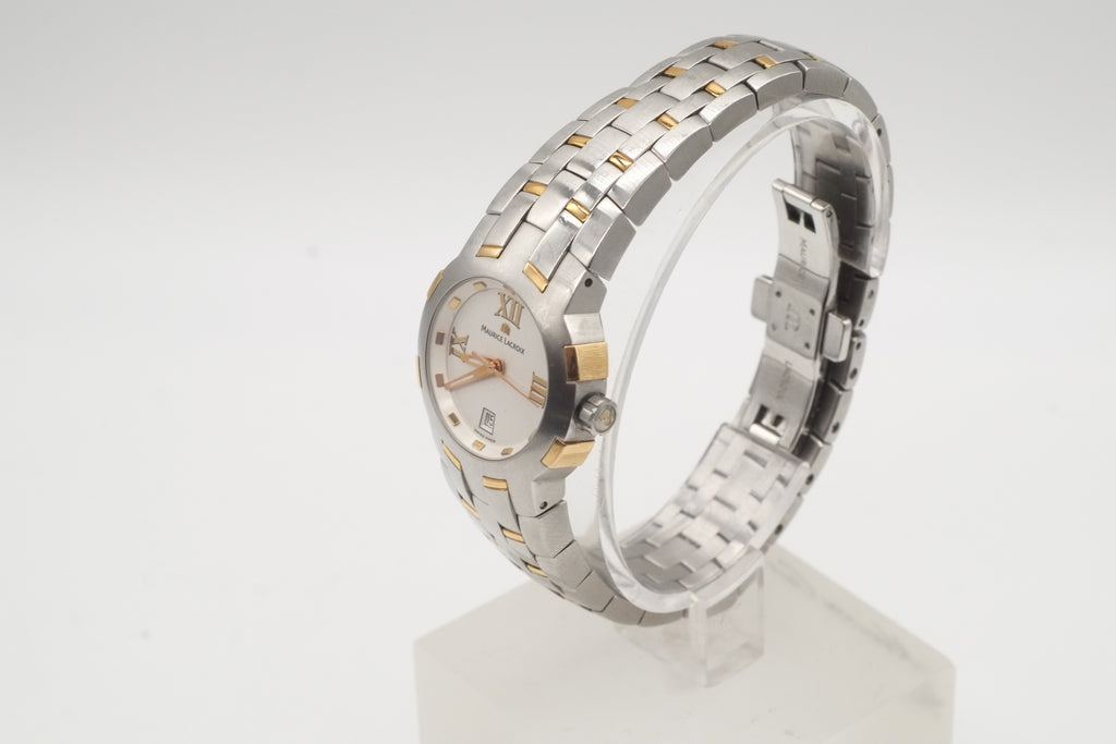 Ladies MAURICE LACROIX Milestone 79861 Steel / Gold 18k WRISTWATCH Quartz