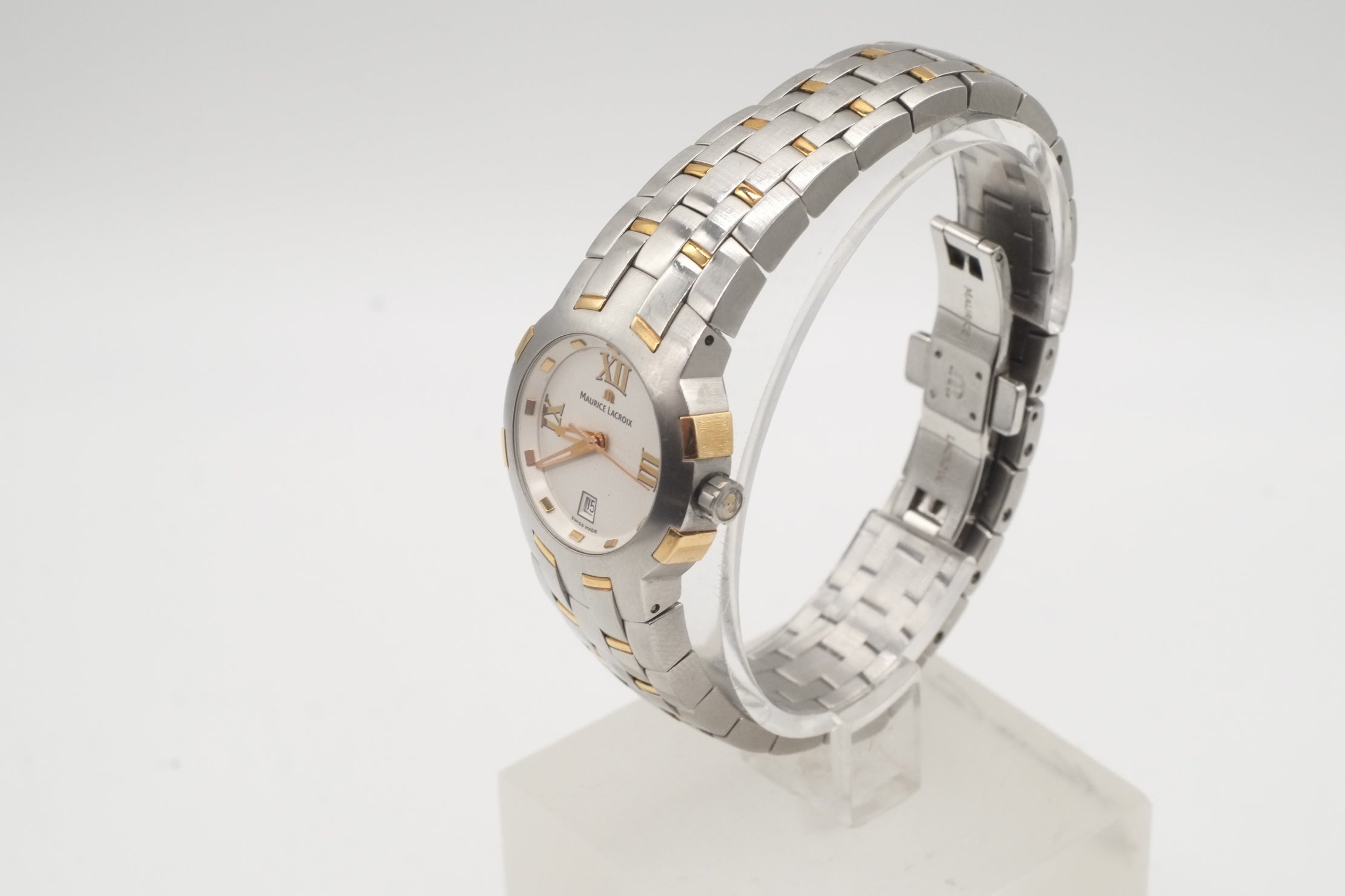 Ladies MAURICE LACROIX Milestone 79861 Steel / Gold 18k WRISTWATCH Quartz