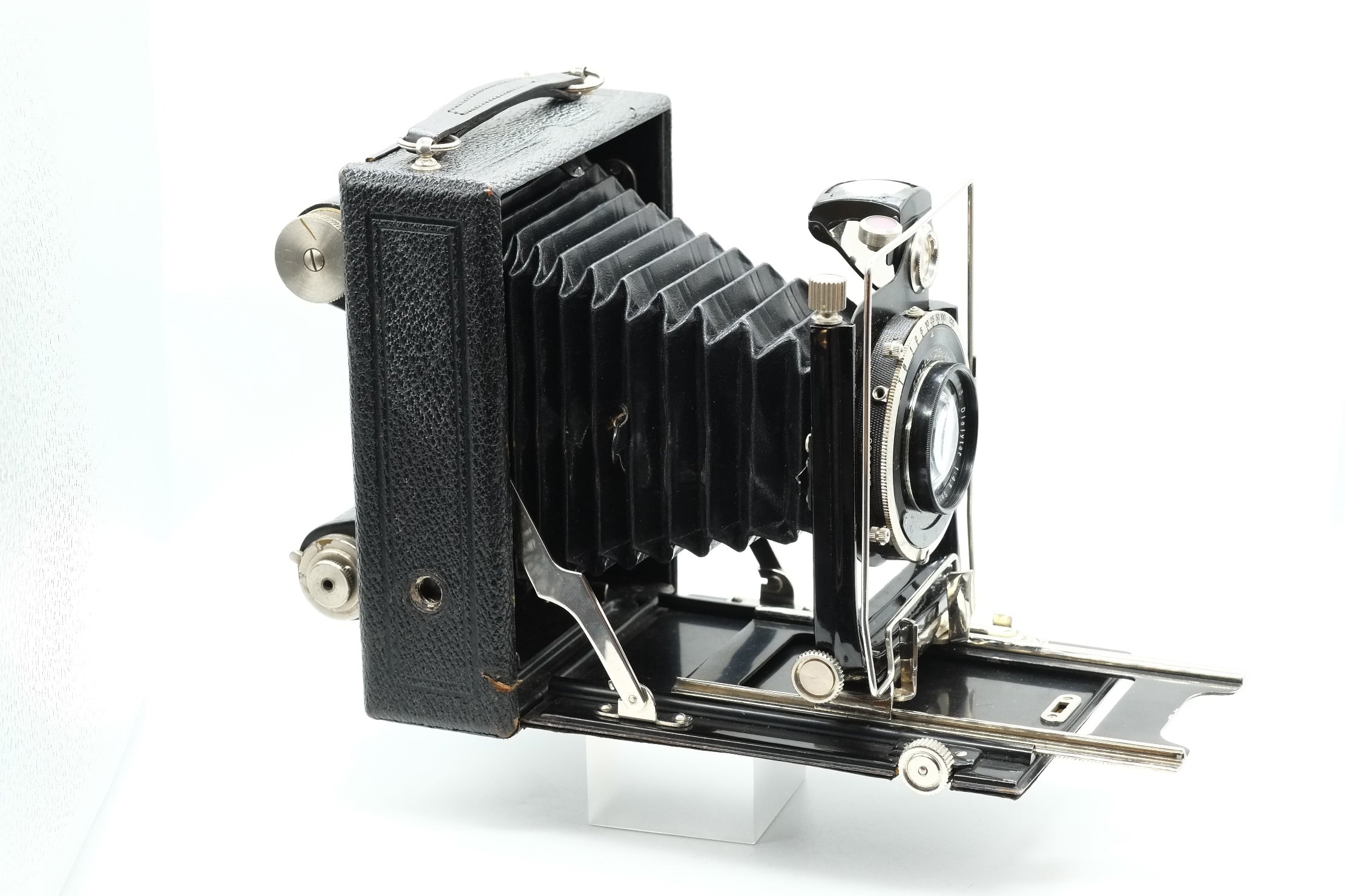 1920 Folding Camera by F.Deckel Munchen 9x12 Compur Laack Rathenow f=15cm 4.5