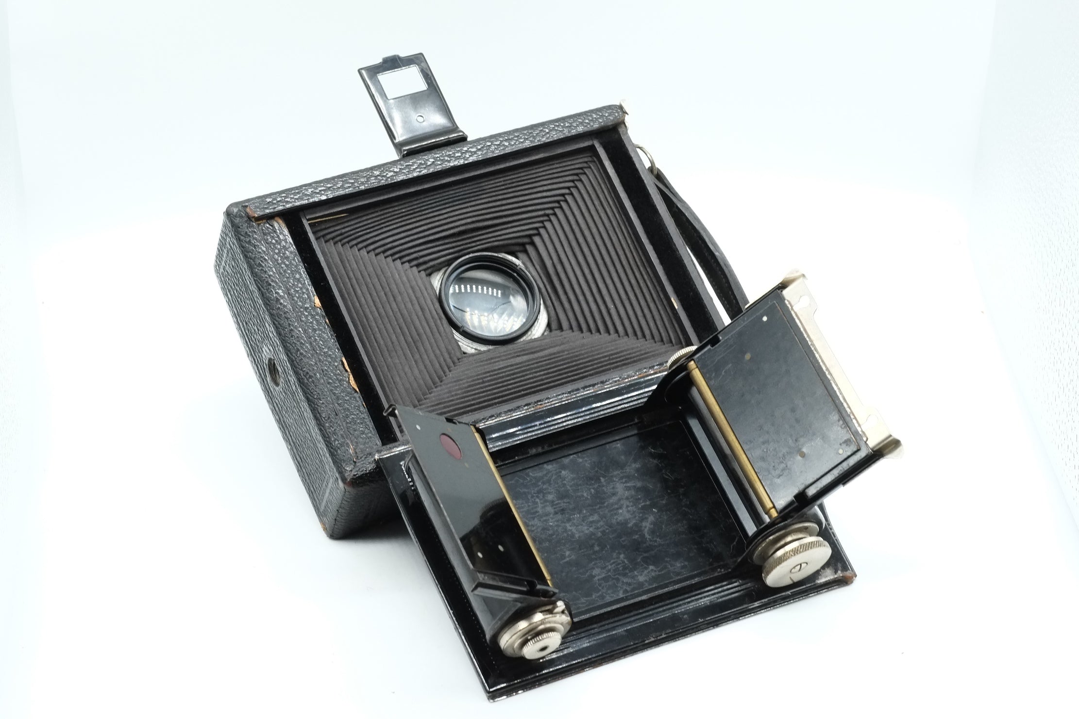1920 Folding Camera by F.Deckel Munchen 9x12 Compur Laack Rathenow f=15cm 4.5