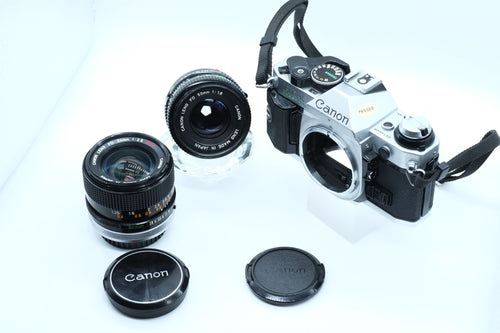 * EXCELLENT * Canon AE-1 PROGRAM + FD Canon 50mm & Canon 24mm 2.8 S.S.C.