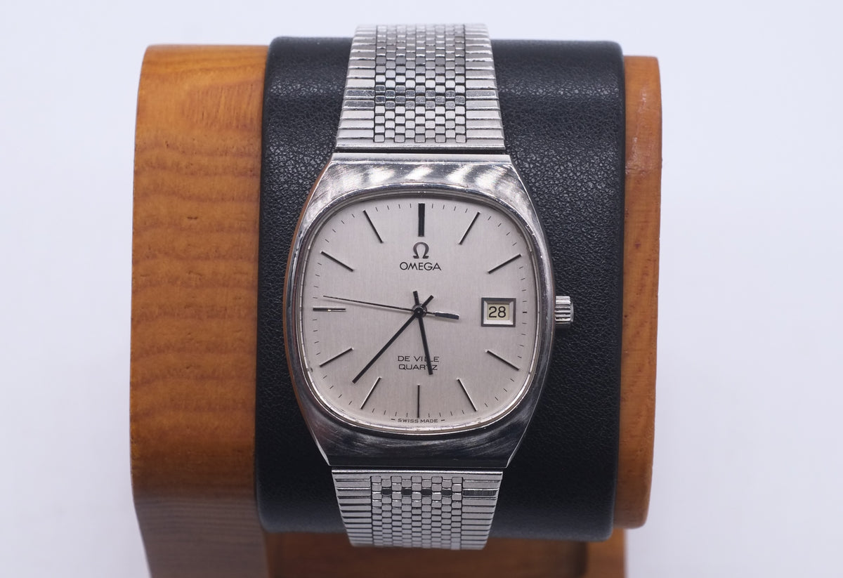 * VGC * 1977 Omega DeVille Quartz 192.0035 Cal 1342 + Bracelet ST.1285