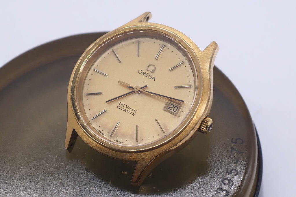 * VGC * 1979 Omega DeVille Quartz 192.0033 Cal 1342 * Gold  Plated