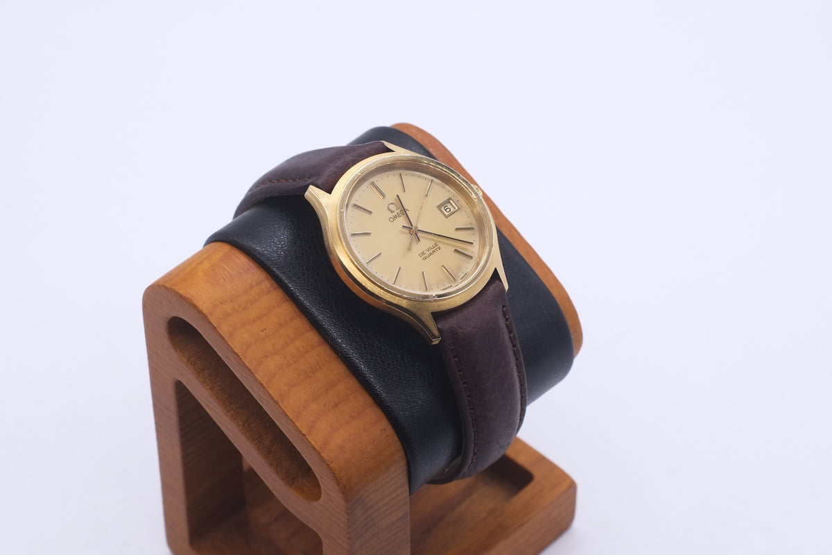 * VGC * 1979 Omega DeVille Quartz 192.0033 Cal 1342 * Gold  Plated