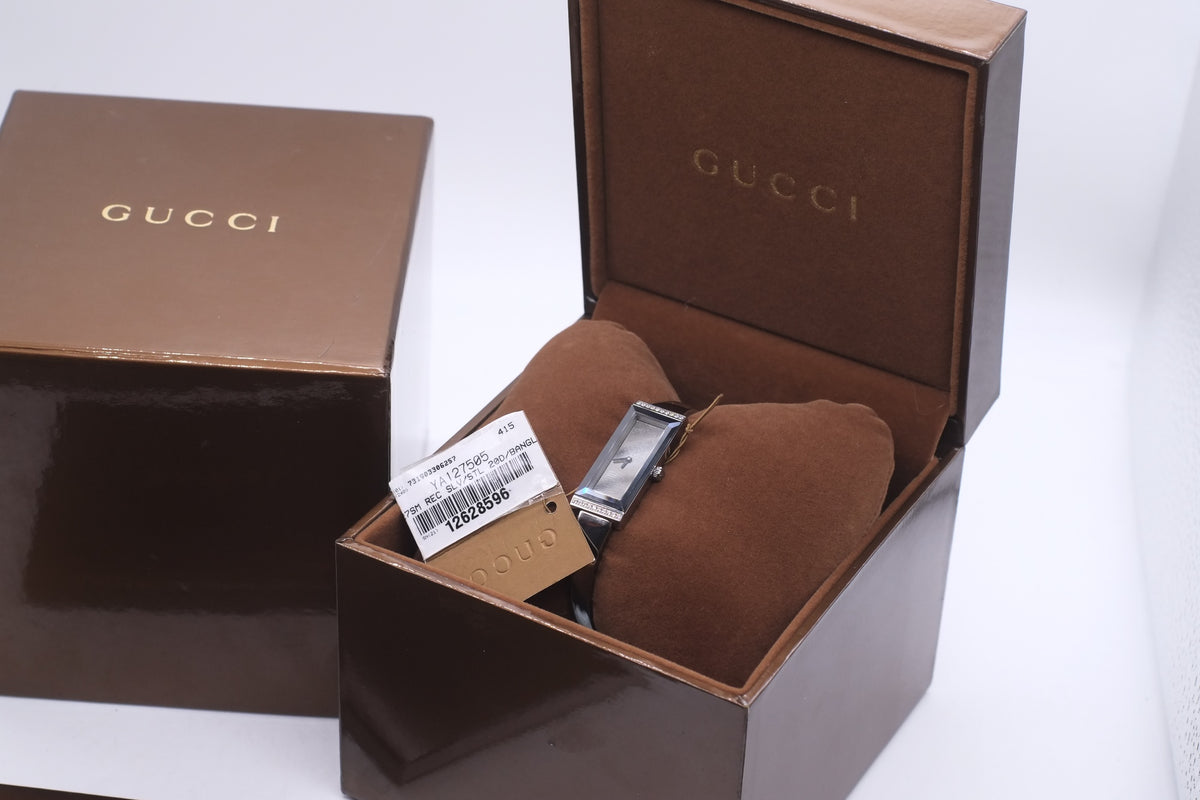 Gucci G-Frame 127.5 Mirror Dial with 42 Diamonds YA127505